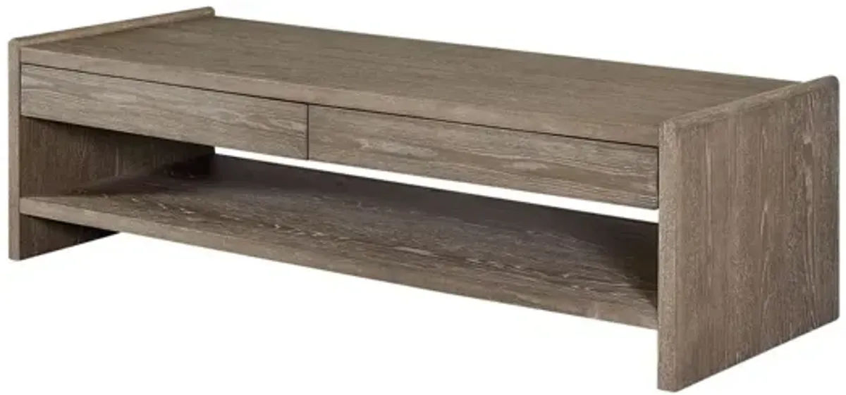 Trilogy Wood Top 2-Drawer Cocktail Table