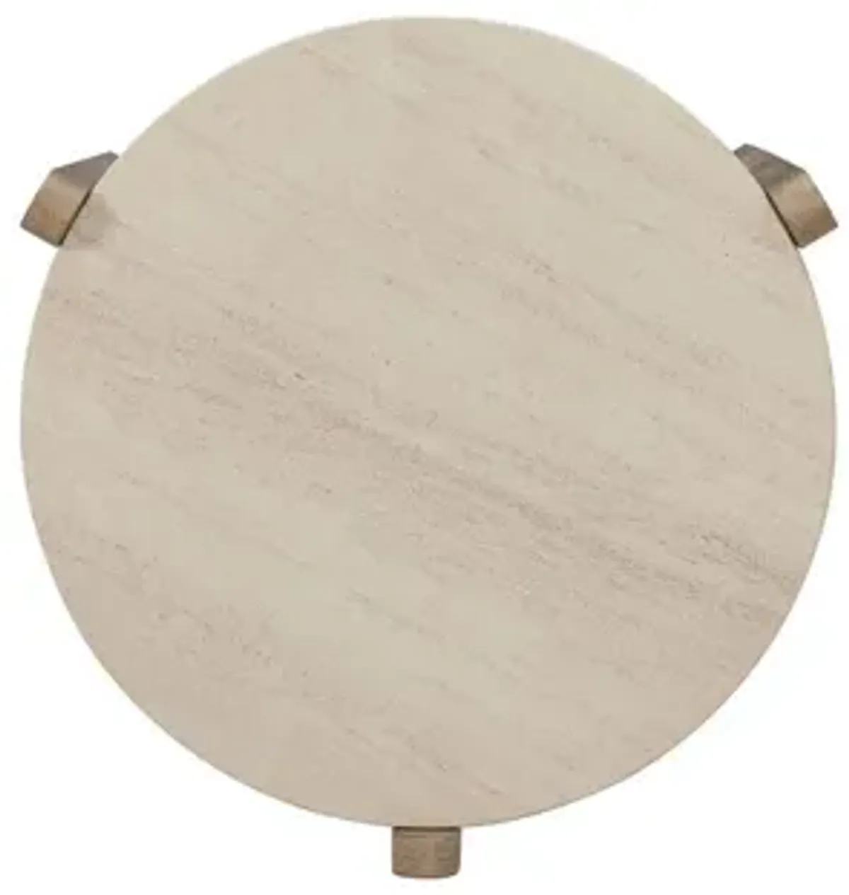 Trilogy Stone Top End Table - Toffee
