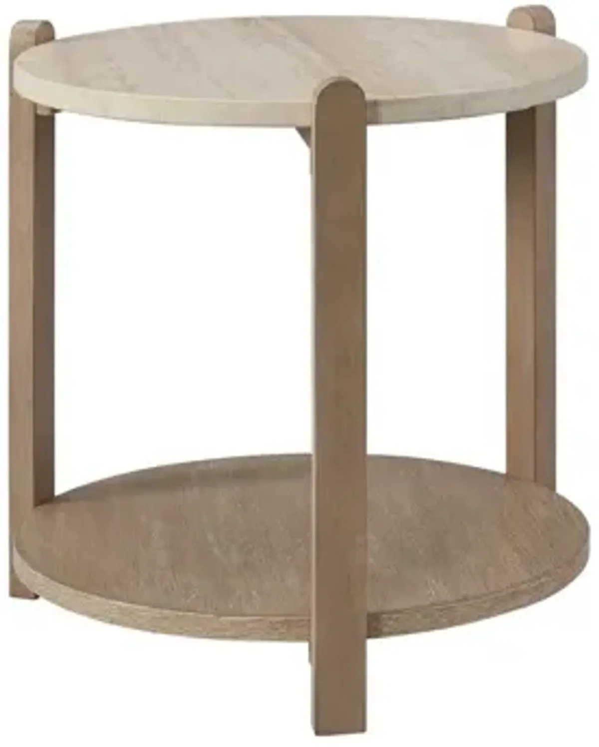 Trilogy Stone Top End Table - Toffee
