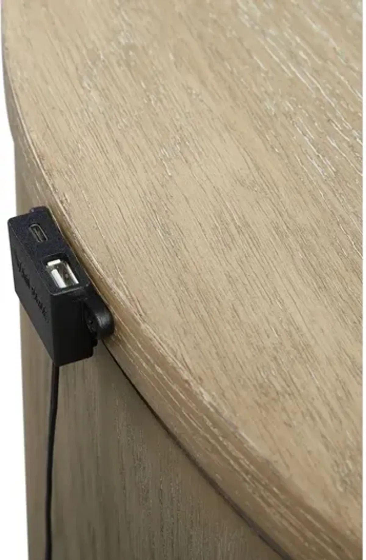 Trilogy Oval Nightstand - Toffee