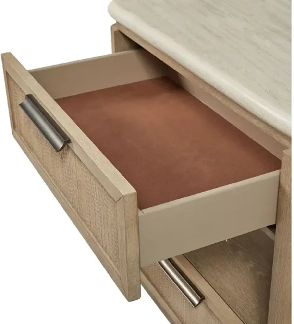 Trilogy Two Drawer Nightstand with Rope Fronts