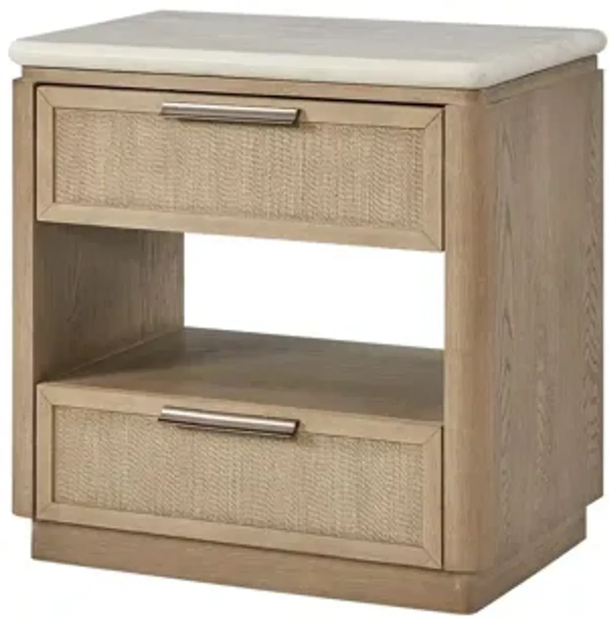 Trilogy Two Drawer Nightstand with Rope Fronts