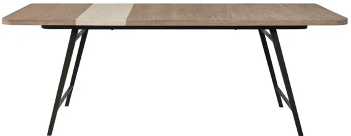 Trilogy Asymmetrical Slab Stone Dining Table - Toffee