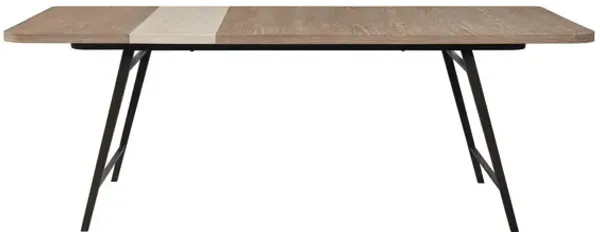 Trilogy Asymmetrical Slab Stone Dining Table - Toffee