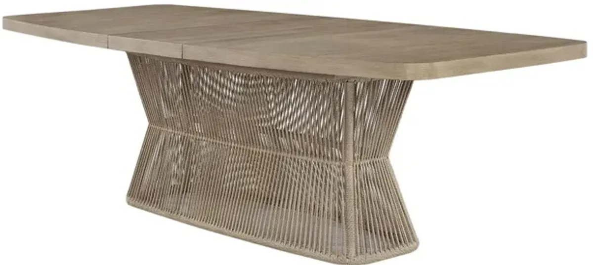 Trilogy Rope Pedestial Dining Table - Toffee