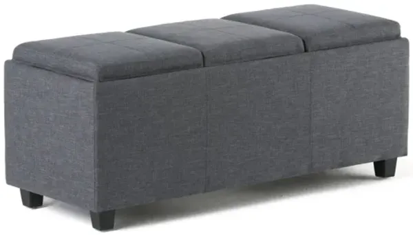 Avalon Storage Ottoman - Grey