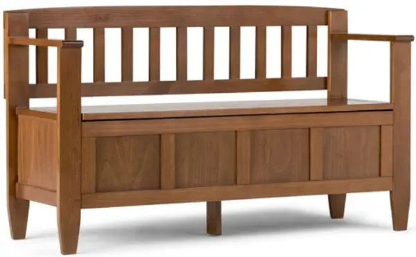 Brooklyn Entryway Storage Bench - Brown