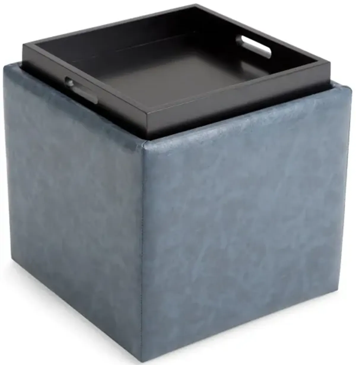 Rockwood Cube Storage Ottoman with Tray