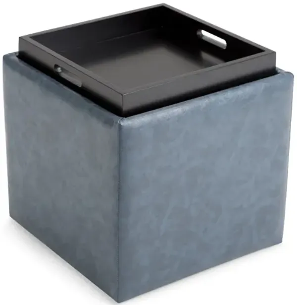 Rockwood Cube Storage Ottoman with Tray
