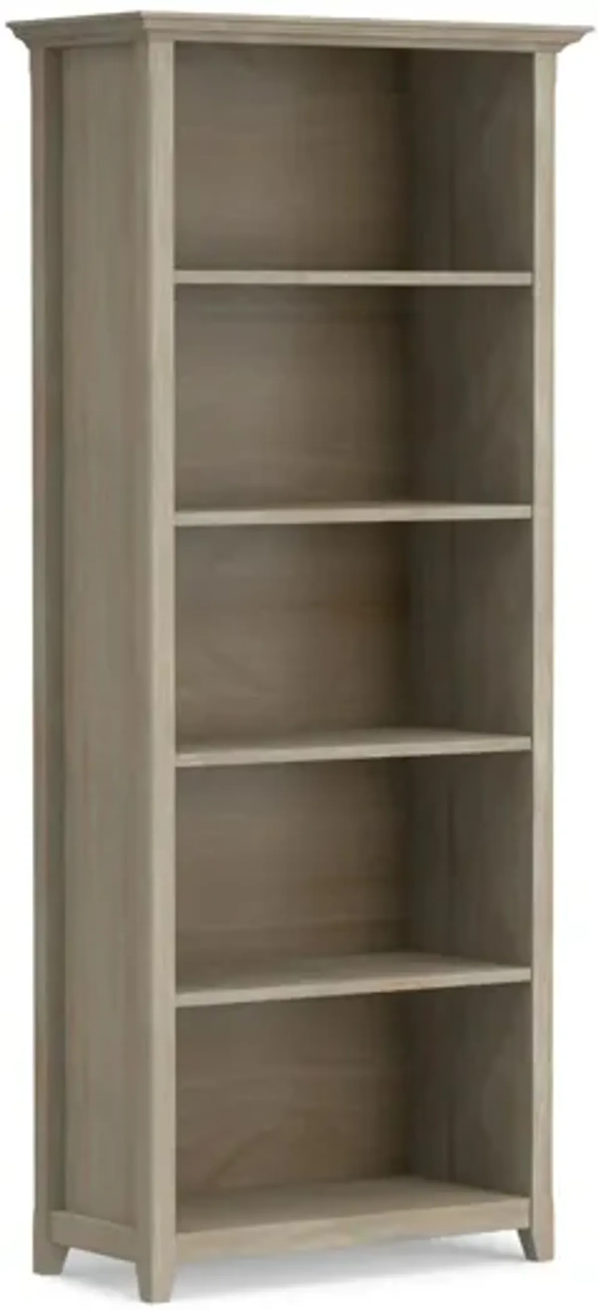 Amherst 30-inch 5 Shelf Bookcase - Distressed Grey