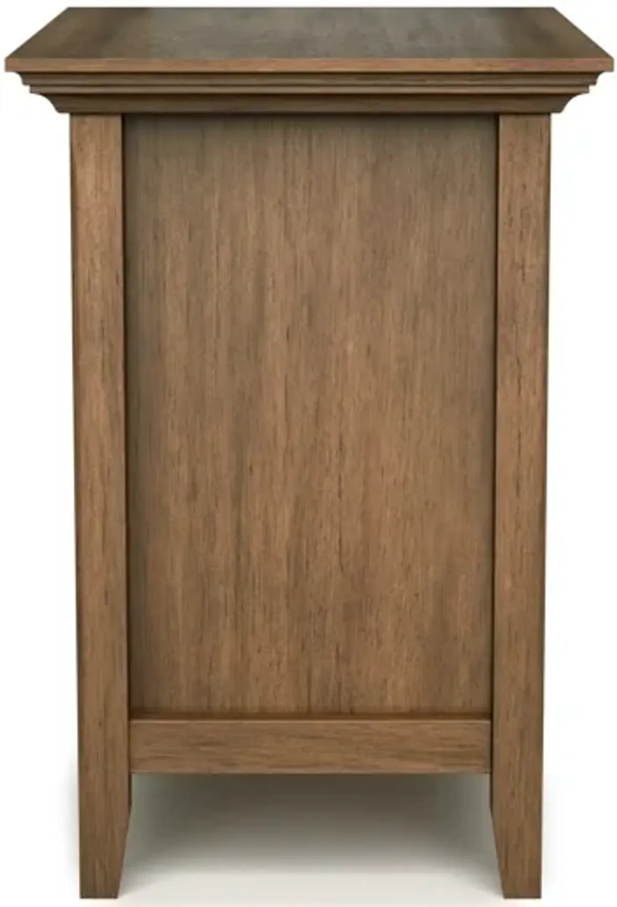 Amherst Bedside Table - Rustic Natural Aged Brown