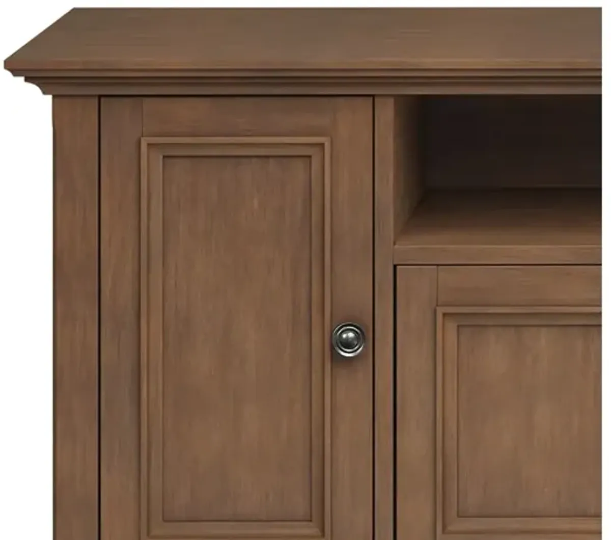 Amherst 72 inch Wide TV Media Stand - Rustic Natural Aged Brown