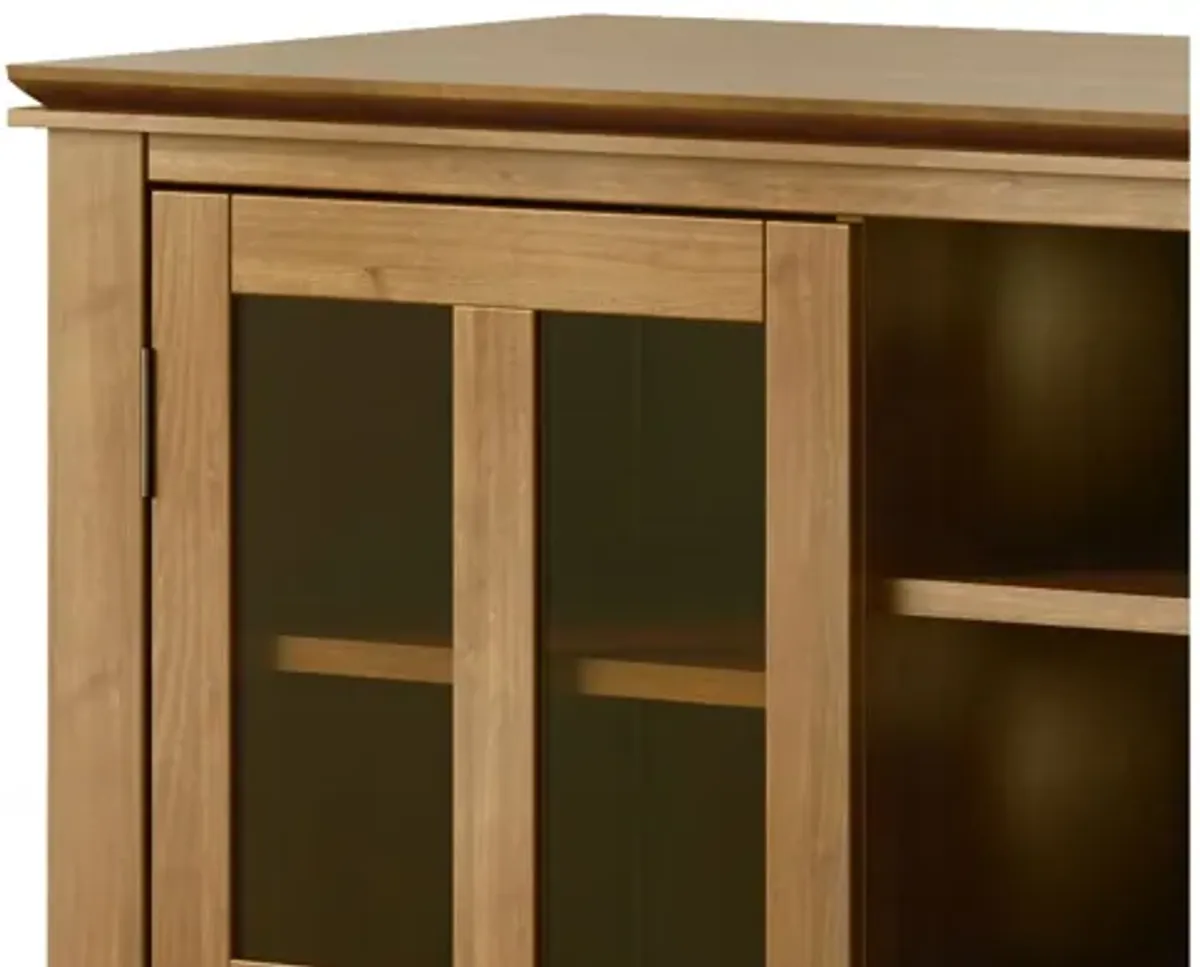 Artisan Tall TV Media Stand - Honey Brown