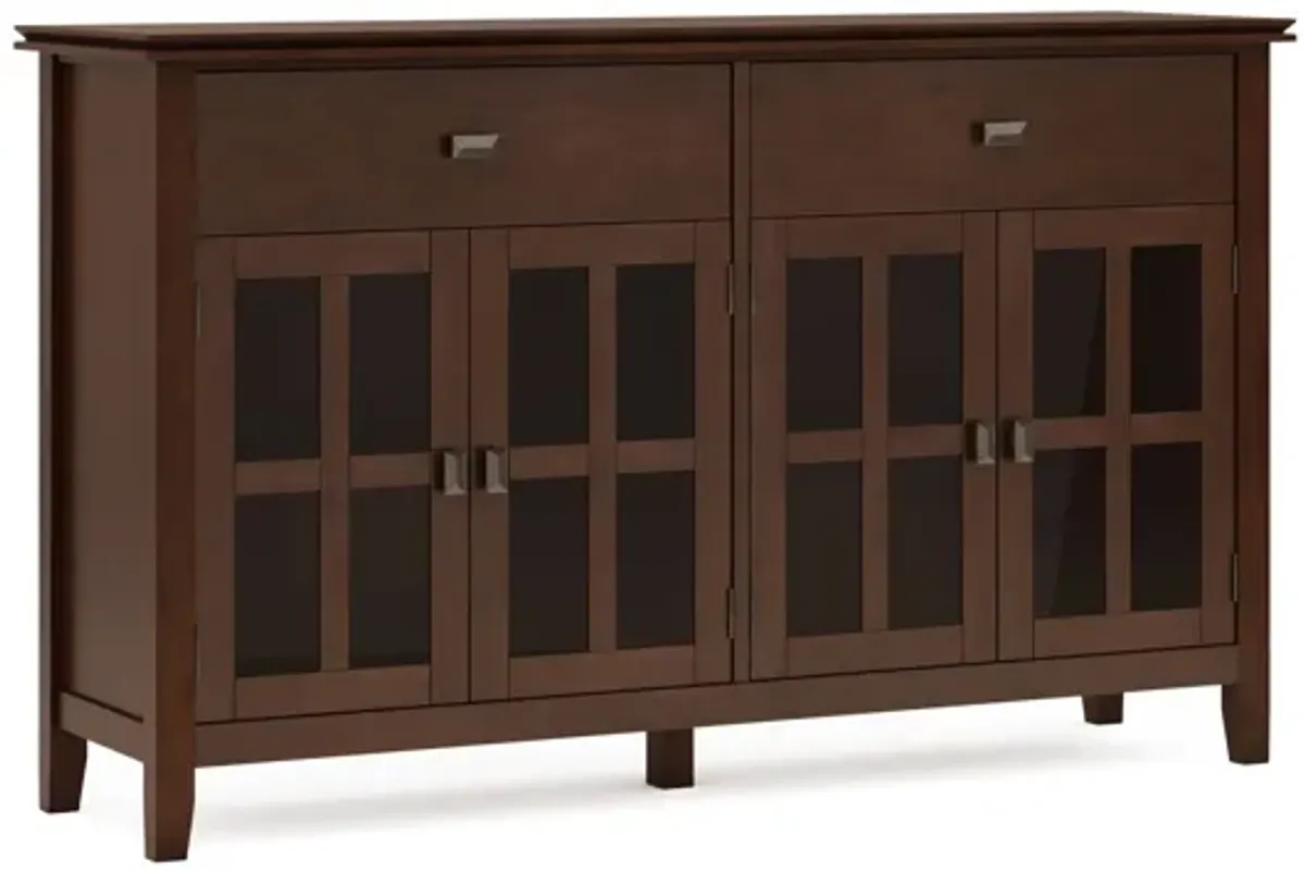 Artisan Large 4 Door Sideboard Buffet - Russet Brown