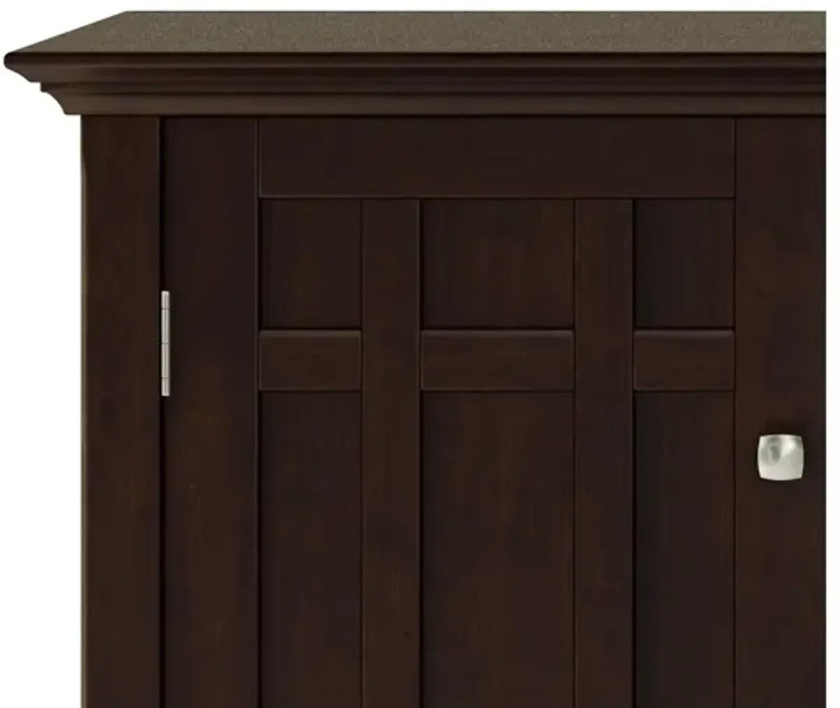 Bedford Sideboard Buffet and Wine Rack - Dark Chestnut Brown