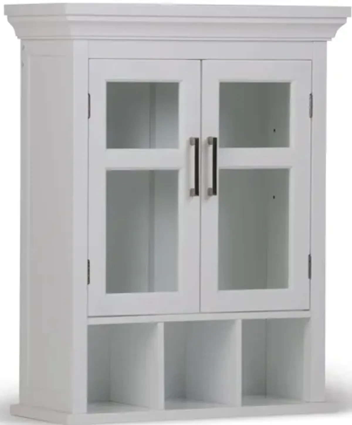 Avington Two Door Wall Cabinet with Cubbies