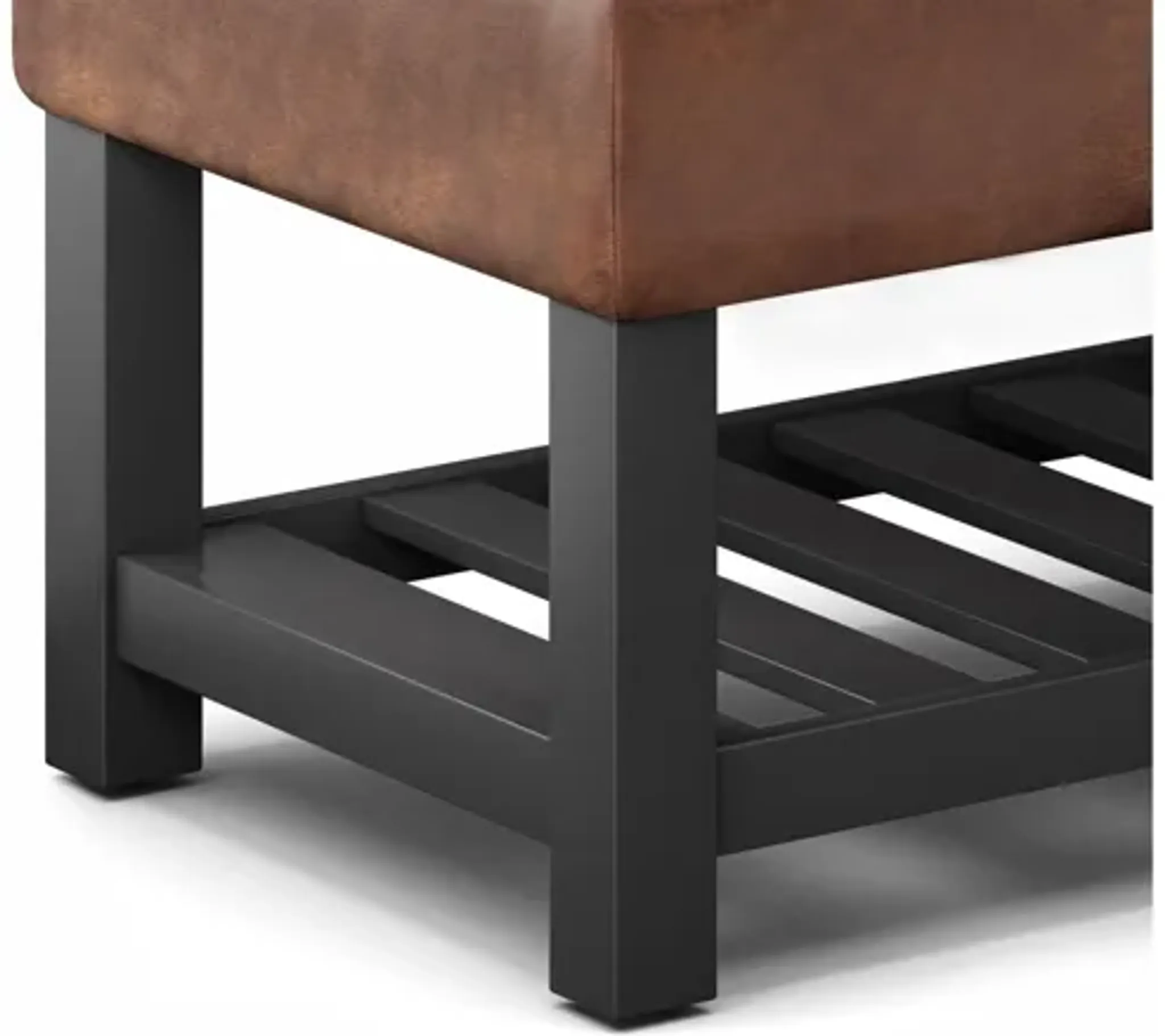 Cosmopolitan Storage Ottoman Bench With Open Bottom Gardner White ...