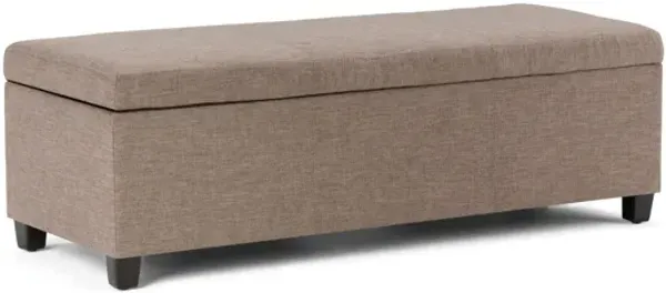 Avalon Storage Ottoman Bench - Fawn Brown