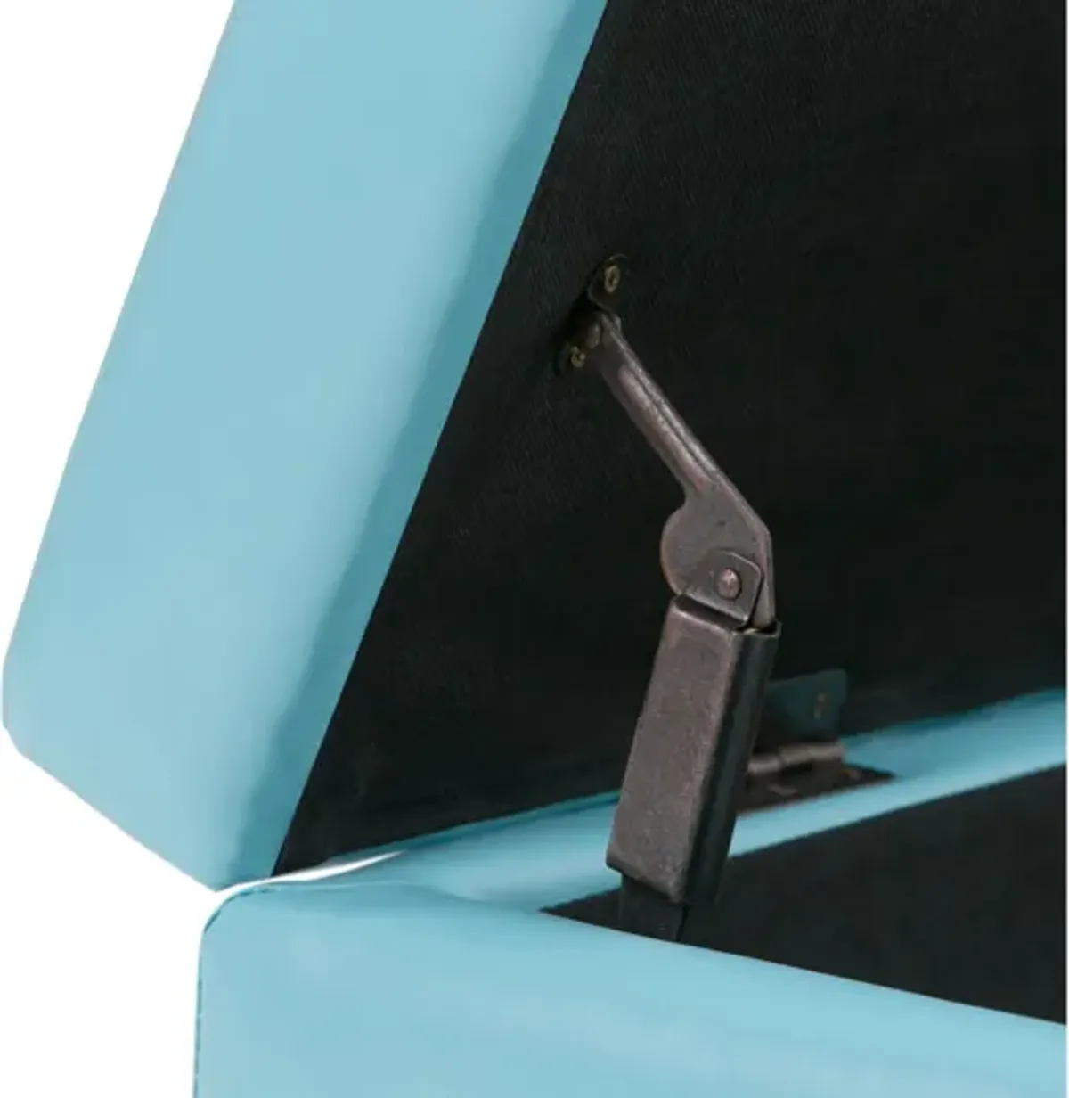 Avalon Storage Ottoman Bench - Soft Blue