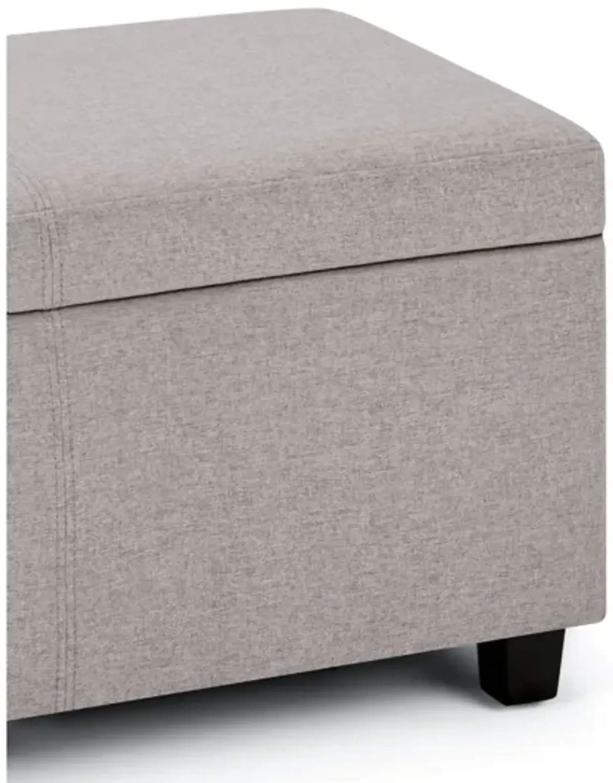 Avalon Storage Ottoman Bench - Cloud Grey