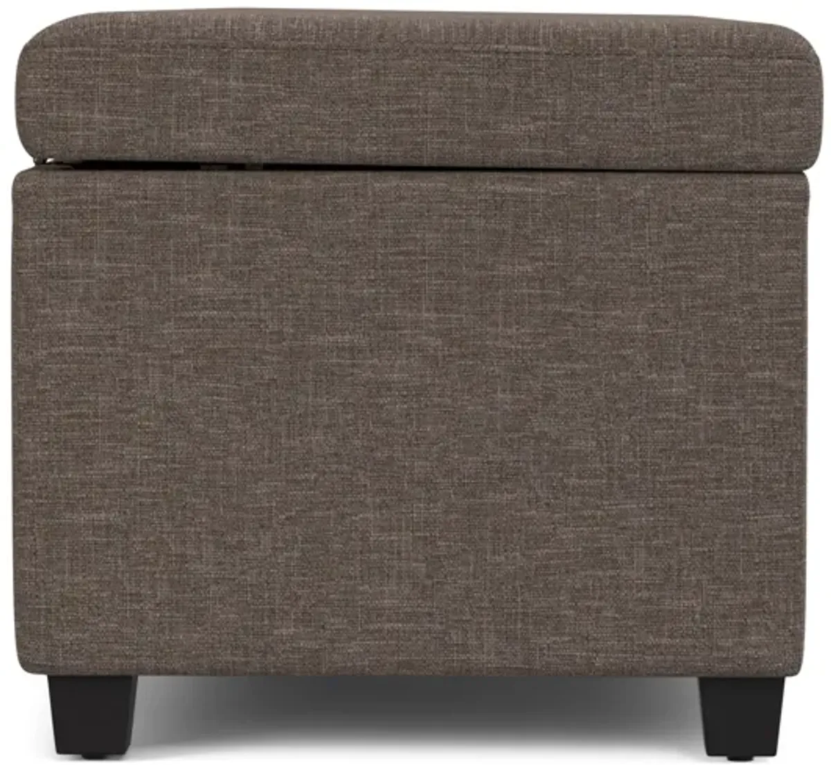 Avalon Extra Large Storage Ottoman Bench - Fawn Brown