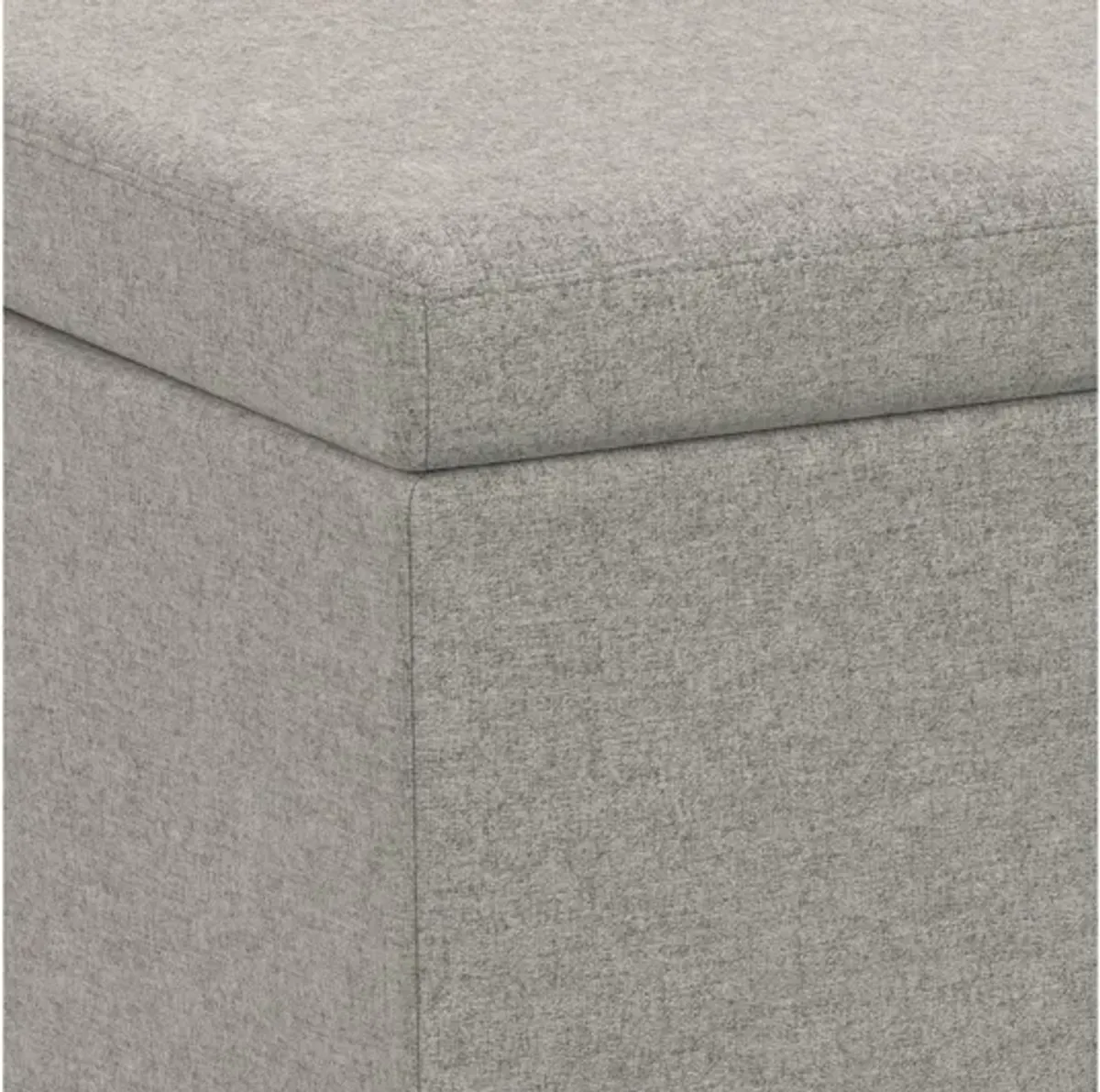 Avalon Extra Large Storage Ottoman Bench - Cloud Grey