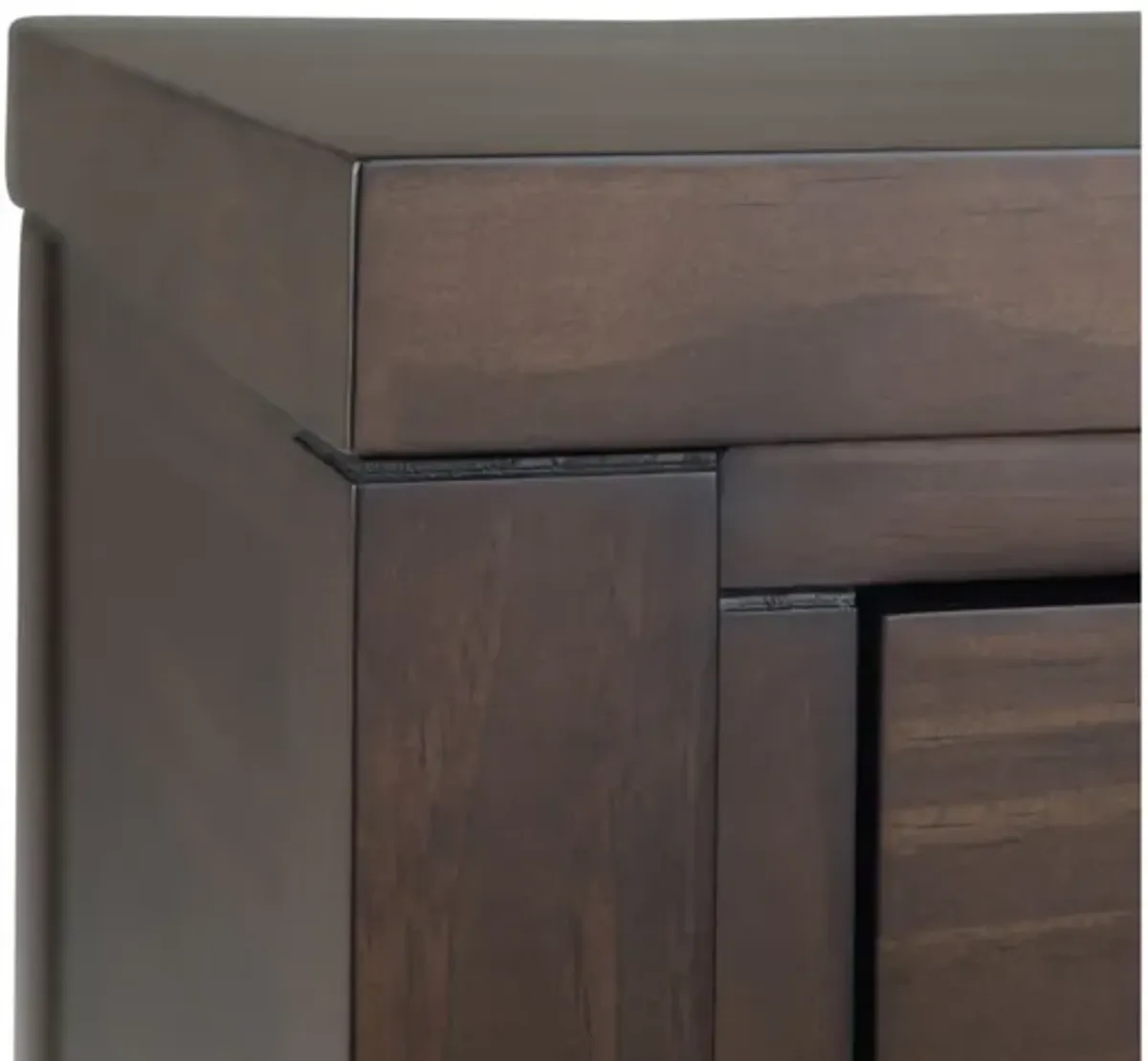 Hollander Wide Console Table - Warm Walnut Brown