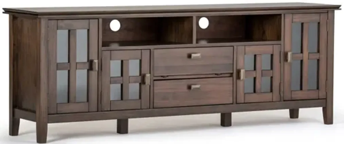 Artisan 72-inch TV Media Stand - Natural Aged Brown
