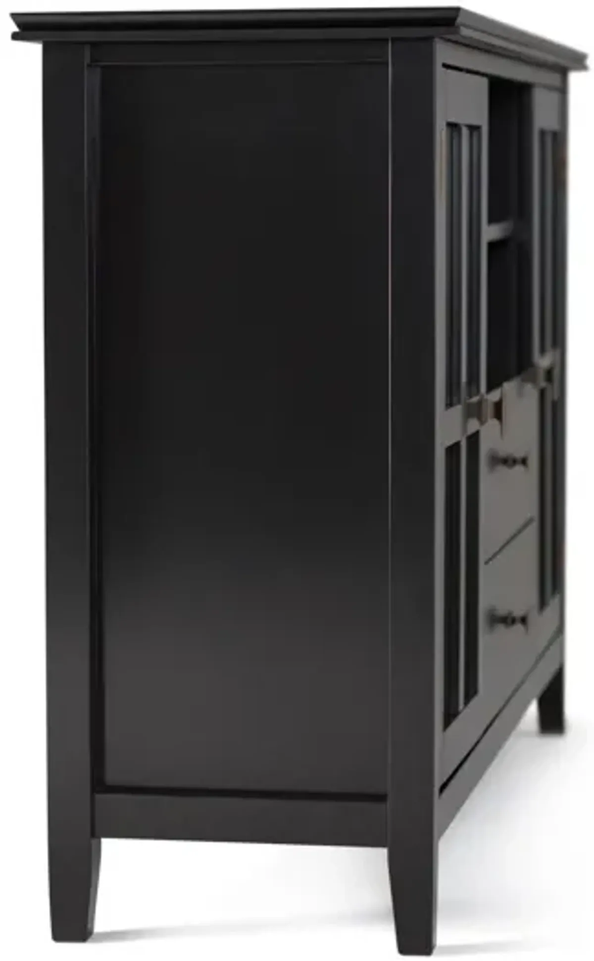 Artisan Tall TV Media Stand - Rich Black