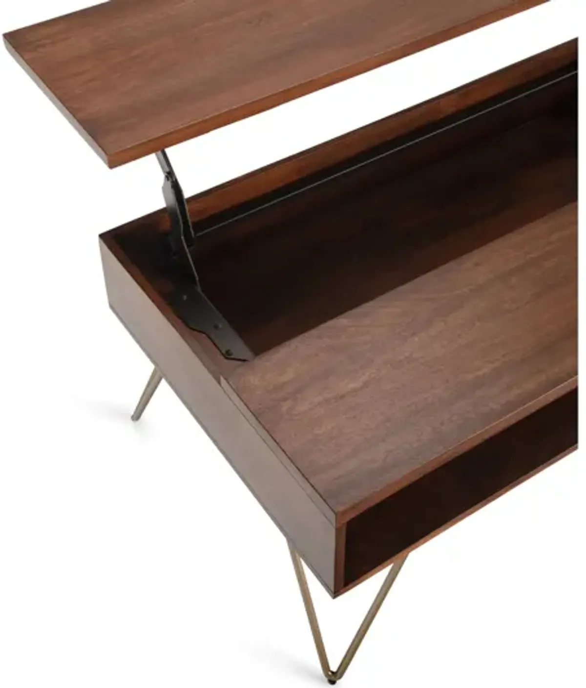 Hunter Lift Top Coffee Table - Umber Brown