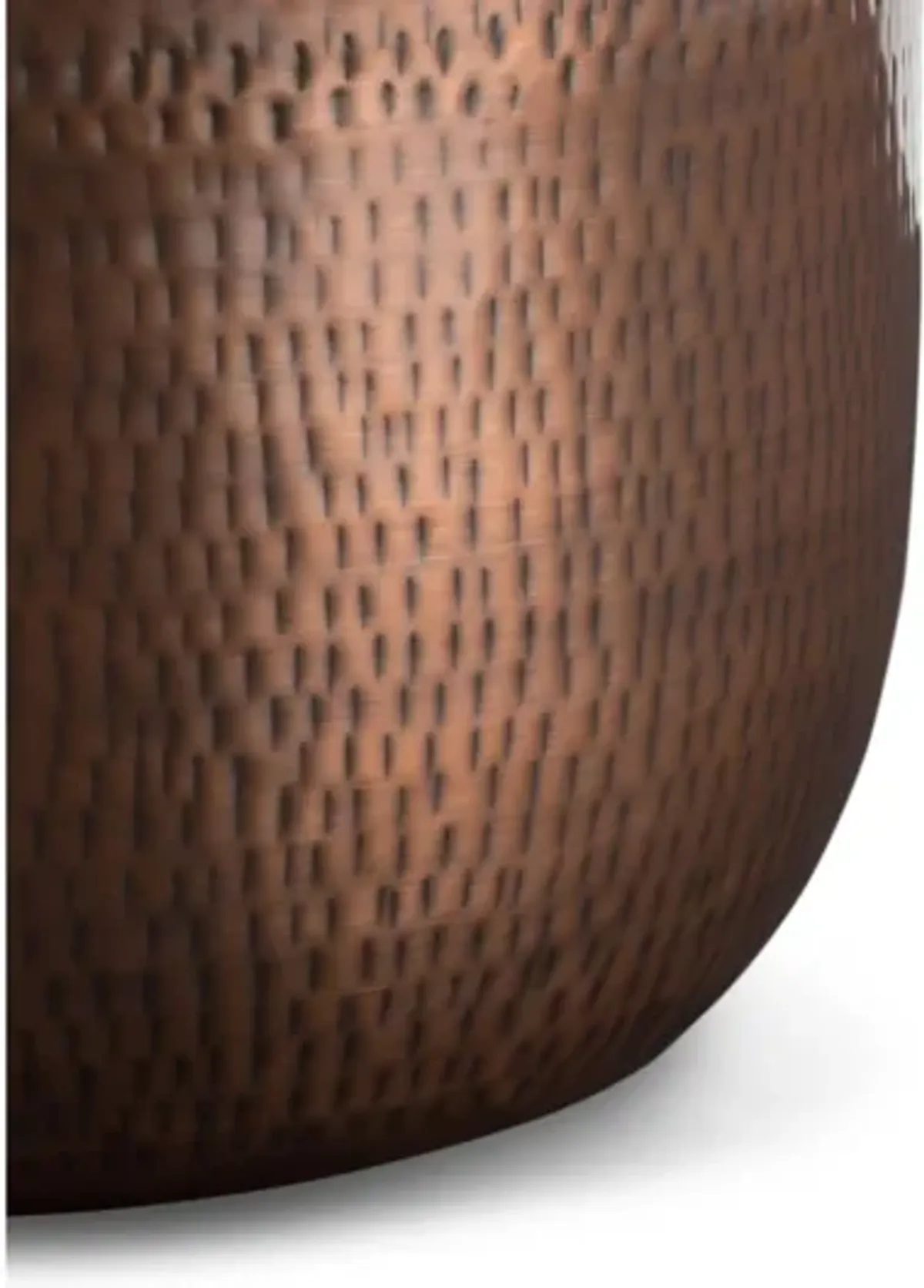 Griffen Metal Storage Accent Table - Antique Copper