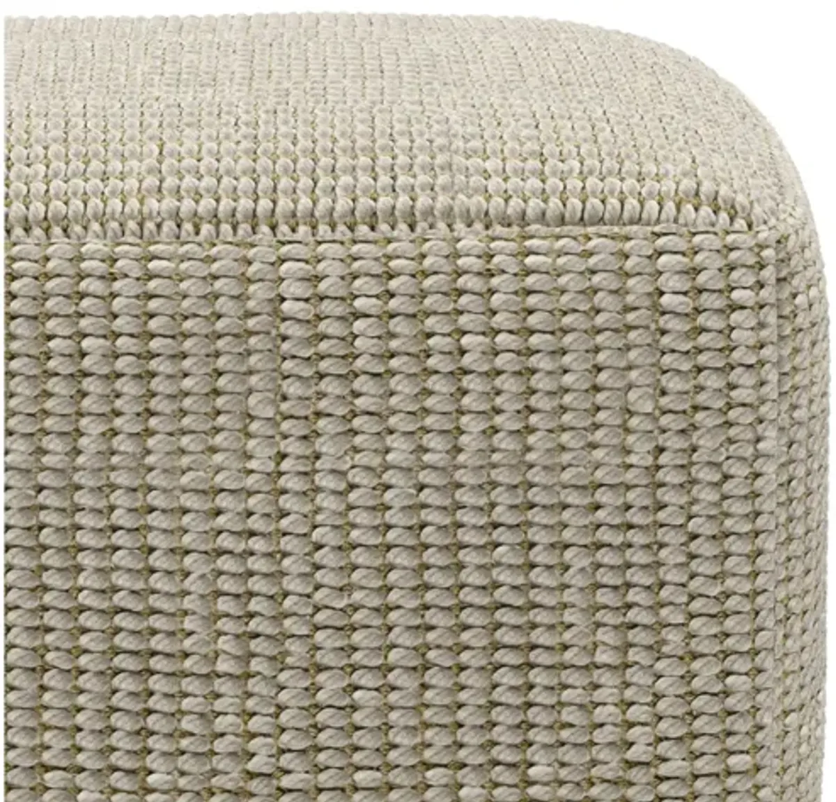 Zelma Square Woven Outdoor/ Indoor Pouf