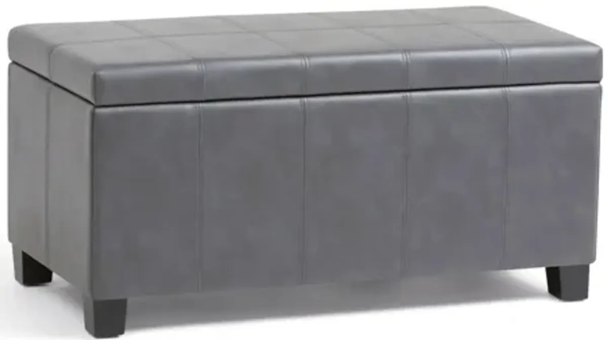 Dover Storage Ottoman Bench - Stone Grey