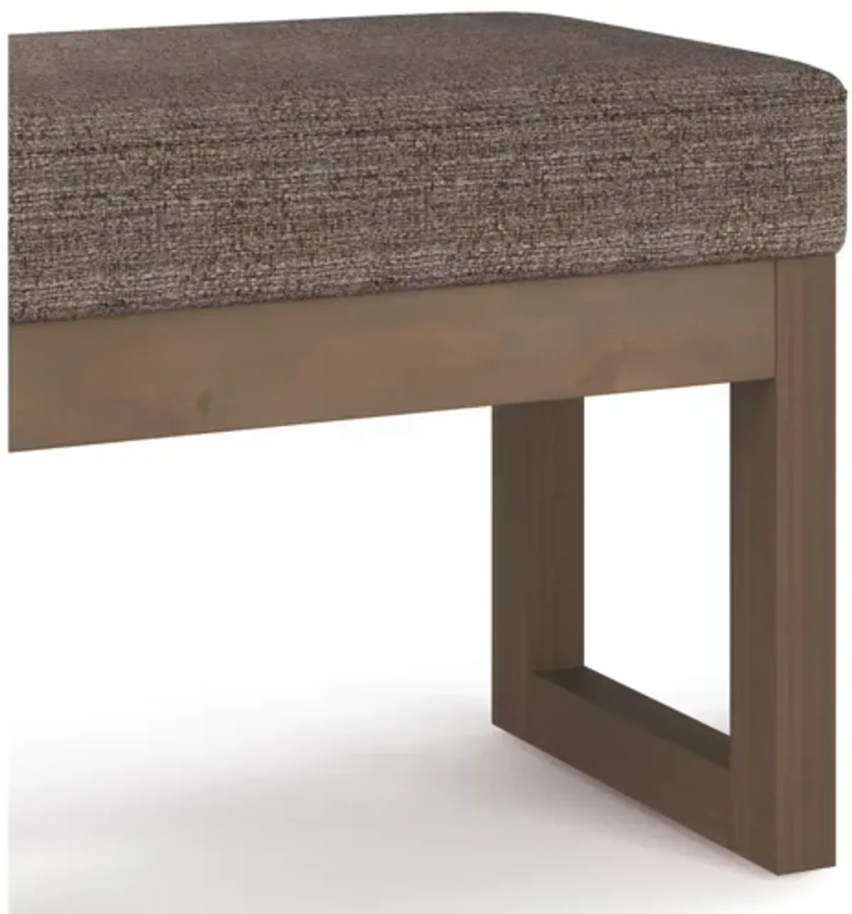 Milltown Footstool Small Ottoman Bench - Mink Brown