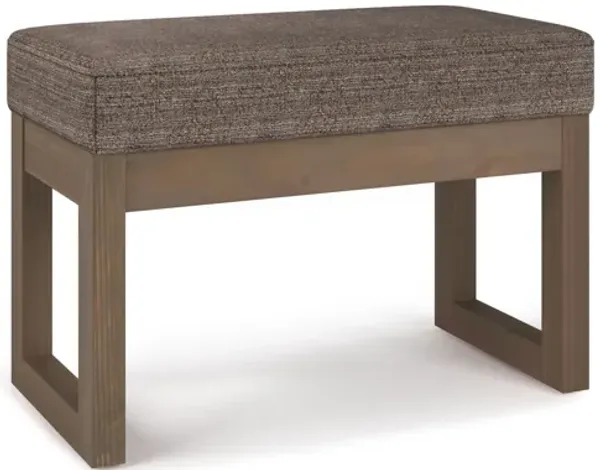 Milltown Footstool Small Ottoman Bench - Mink Brown