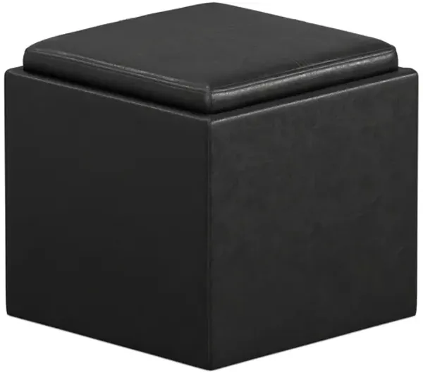 Rockwood Cube Storage Ottoman with Tray