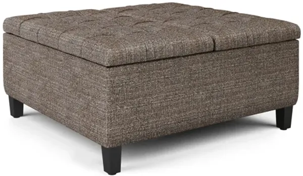 Harrison Coffee Table Storage Ottoman - Mink Brown