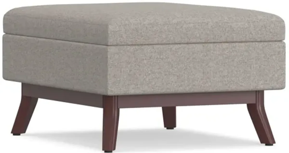 Owen Coffee Table Storage Ottoman - Cloud Grey