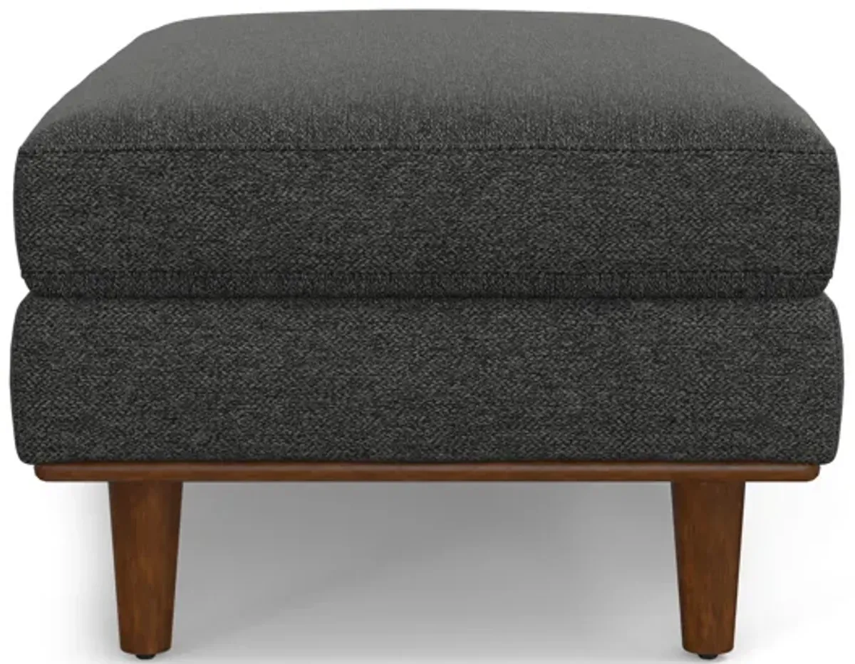 Morrison Large Rectangular Ottoman - Dark Grey
