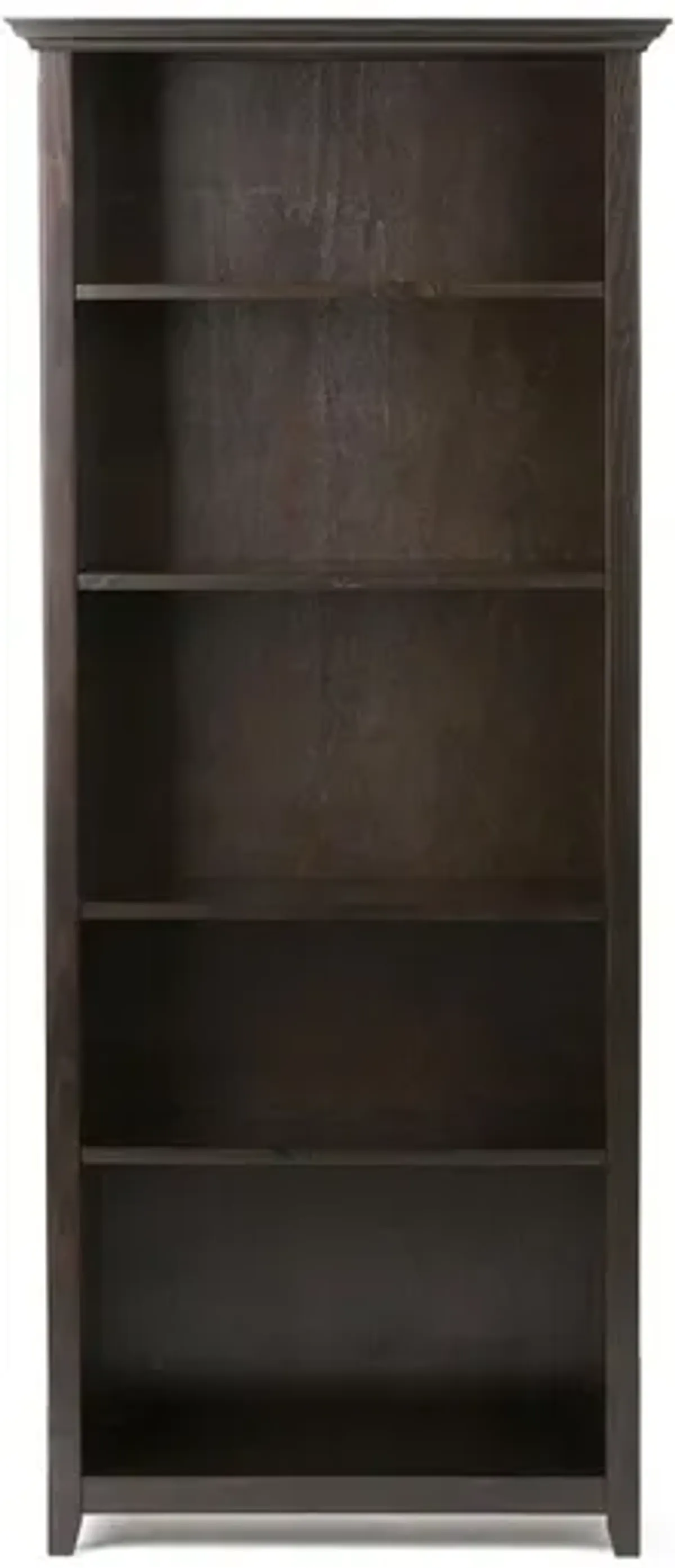 Amherst 30-inch 5 Shelf Bookcase - Hickory Brown