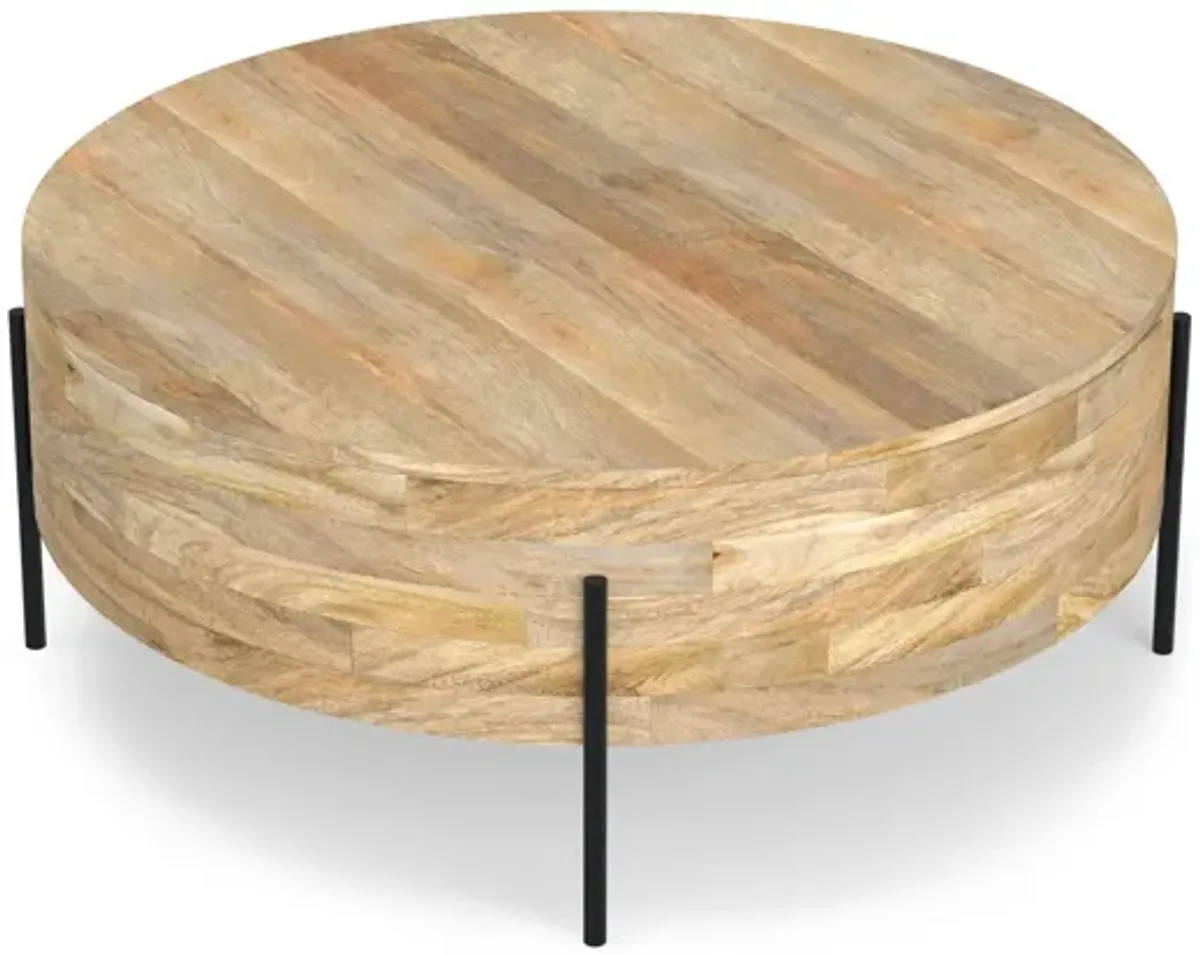Rayburn Drum Coffee Table - Natural
