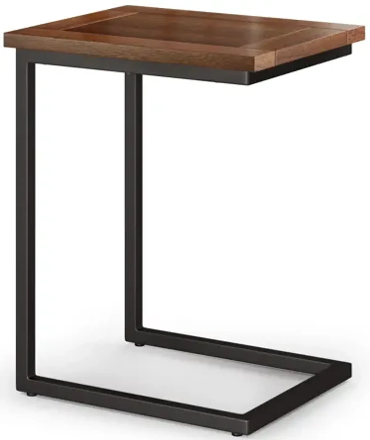 Skyler Wide C Side Table - Dark Cognac