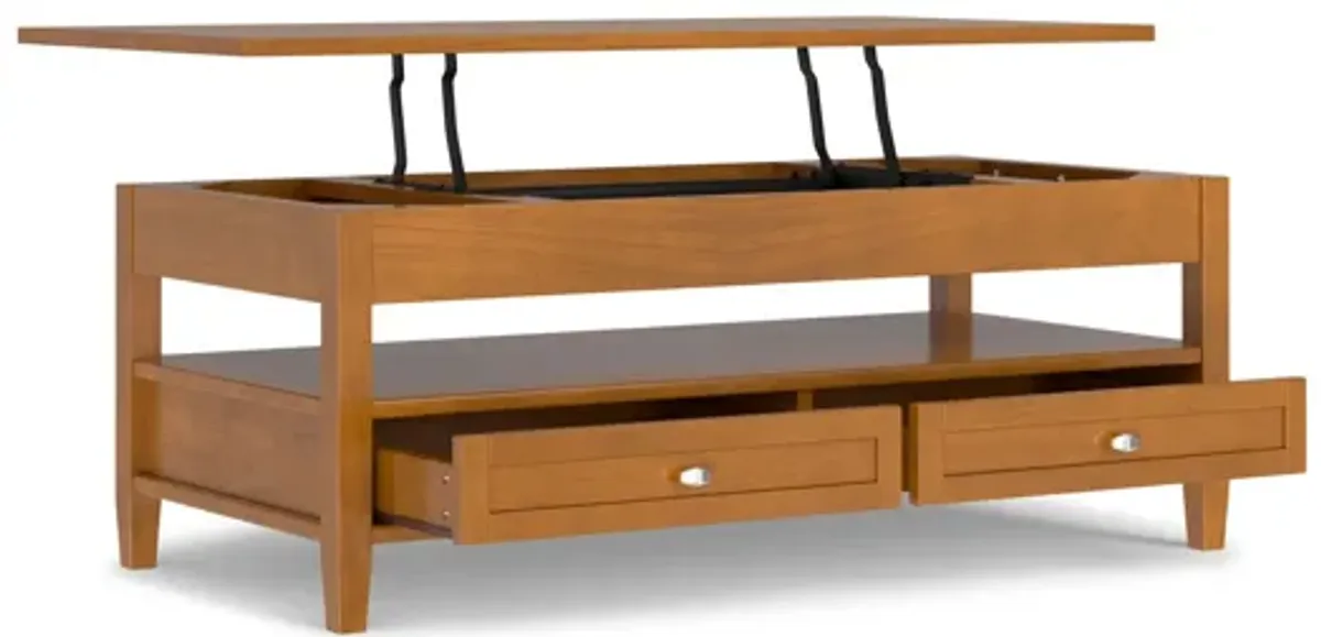 Warm Shaker Lift Top Coffee Table