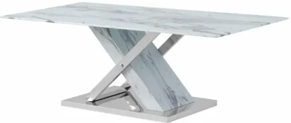 Global Furniture Carrara Marble Coffee Table - T1274CT