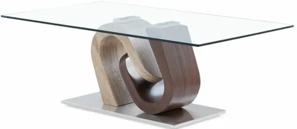 Global Furniture Geometric Glass Coffee Table - T4126CT