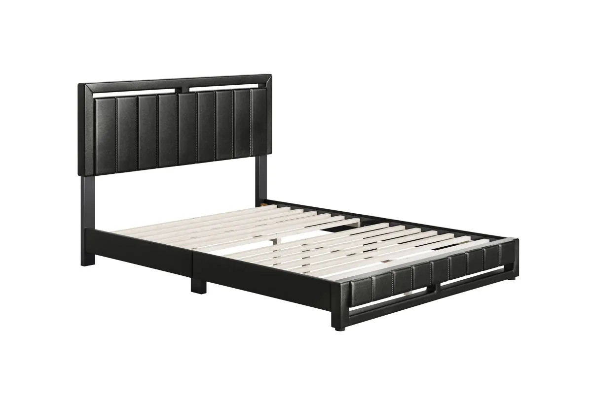Bethel Queen Platform Bed - Black