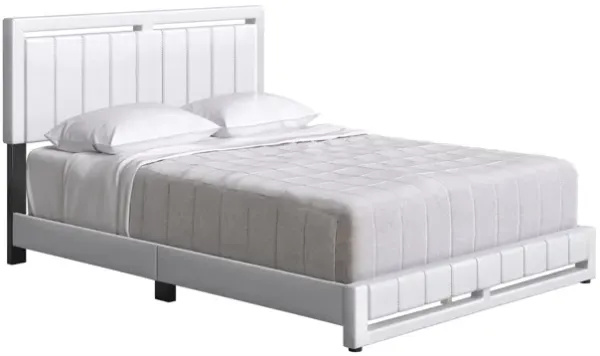 Bethel Queen Platform Bed - White