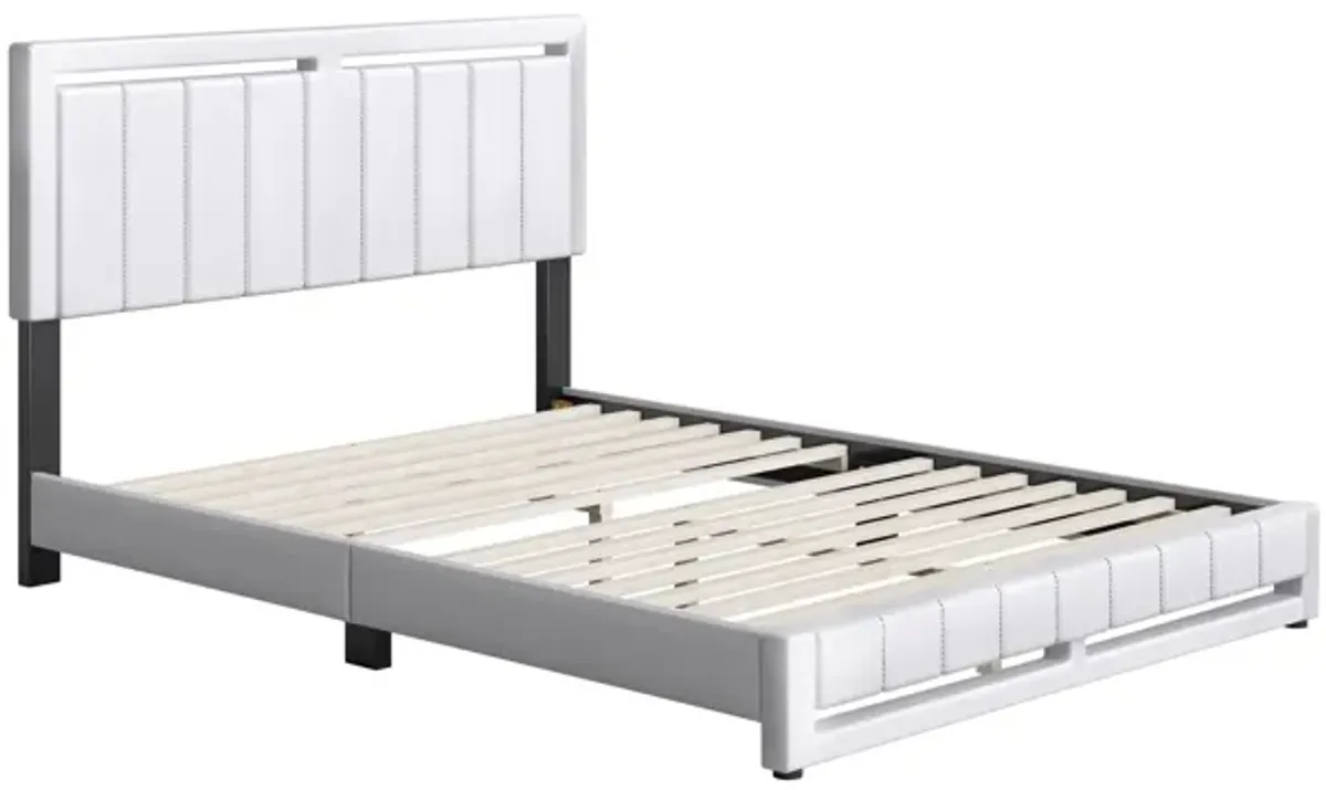 Bethel Twin Platform Bed - White