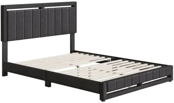 Shiloh King Platform Bed - Charcoal