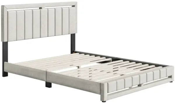 Shiloh King Platform Bed - Ivory